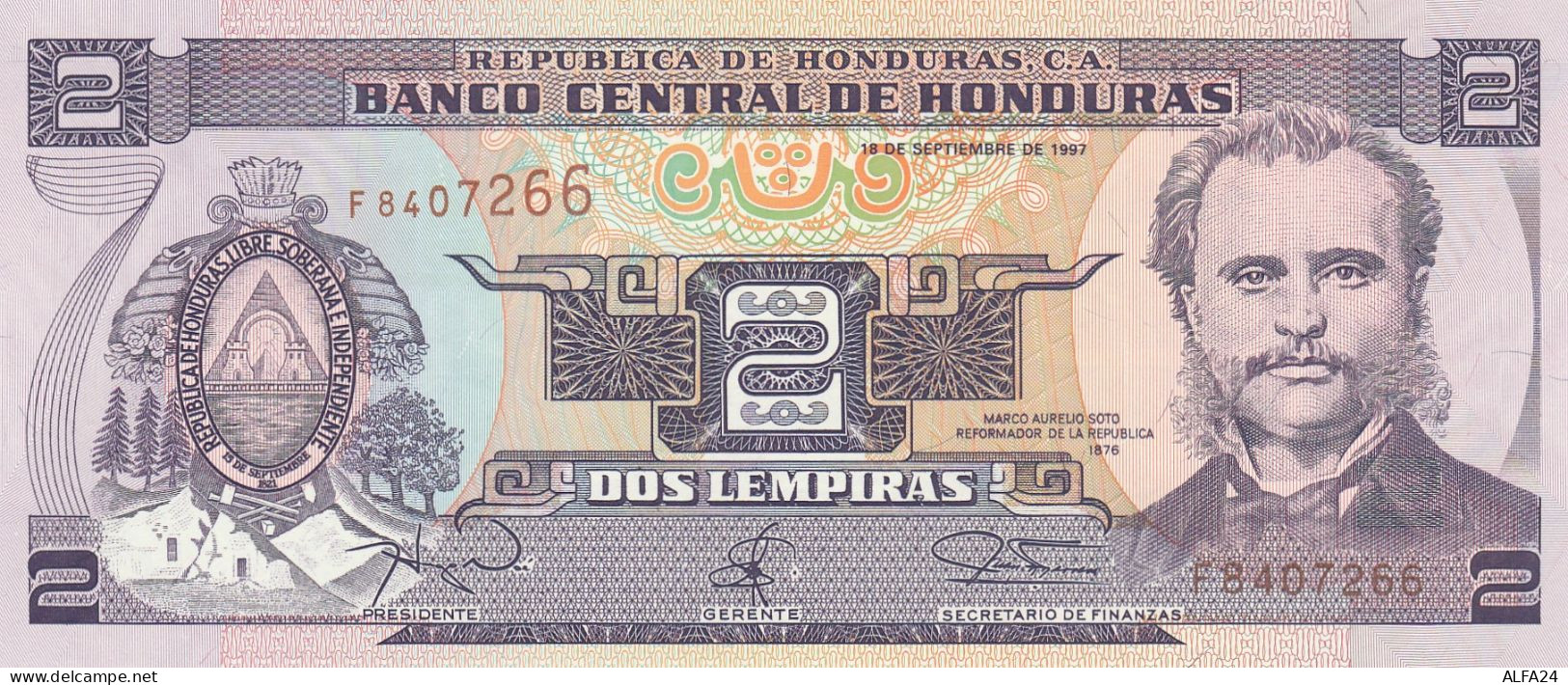 HONDURAS 2 LEMPIRAS -UNC - Honduras