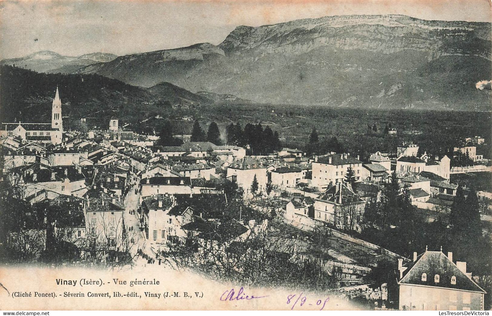 FRANCE -  Vinay - Vue Générale De La Ville - Carte Postale Ancienne - Vinay