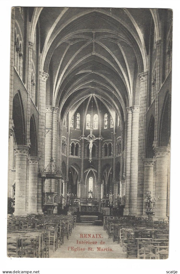 Renaix.   -   Intérieur De L'Eglise.   -   1911   Naar    Bruges - Renaix - Ronse