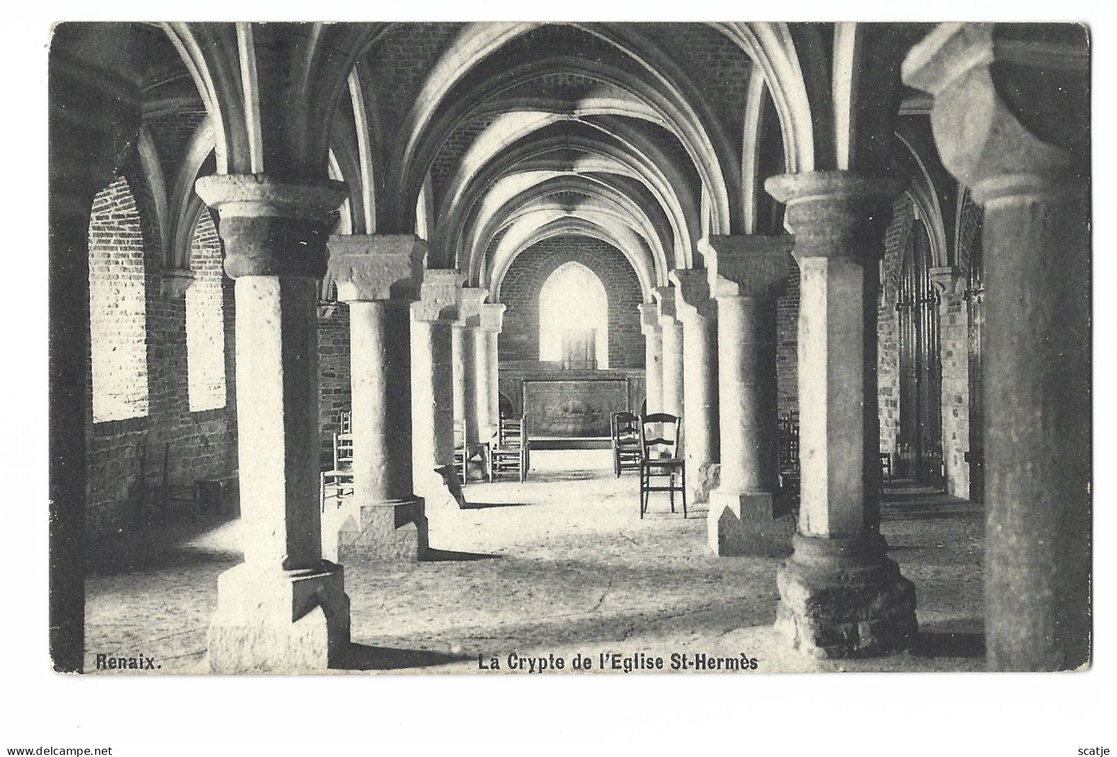 Renaix.   -   La Crypte De L'Eglise St-Hermès.   -   1911   Naar    Bruges - Ronse
