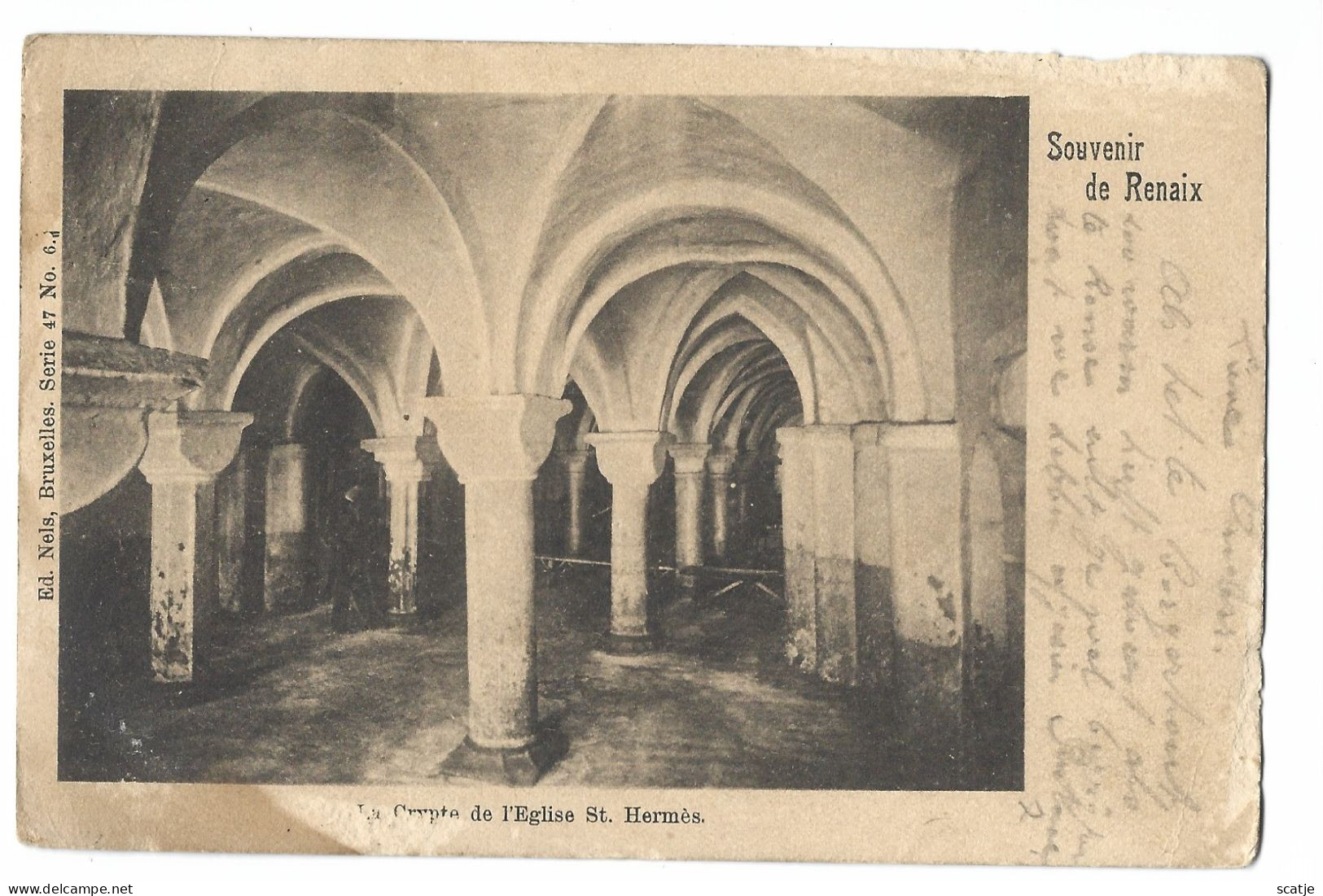 Renaix.   -   La Crypte De L'Eglise St-Hermès.   -   1900   Naar    Borgerhout - Ronse