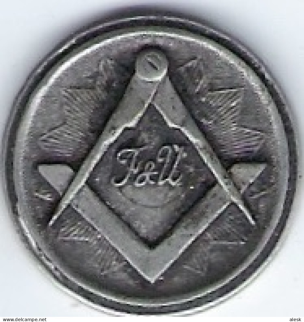 MASONIC - FRANC-MAÇONNERIE - Jeton De Présence - Divers Symboles - Équerre Compas - Otros & Sin Clasificación