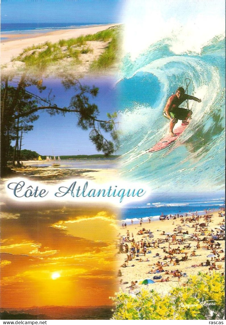CPM - COTE ATLANTIQUE - MULTIVUES - SURF - Aquitaine