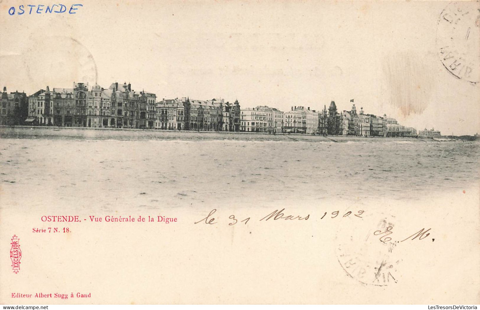 BELGIQUE - Ostende - Vue Générale De La Digue - Carte Postale Ancienne - Oostende