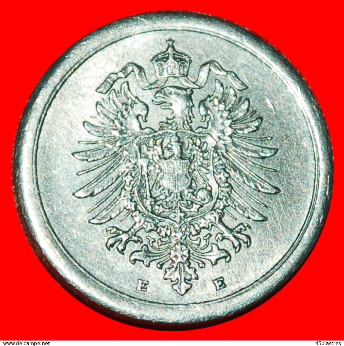 * FIRST WORLD WAR (1914-1918): GERMANY  1 PFENNIG 1917E SAXONY UNC MINT LUSTRE! · LOW START ·  NO RESERVE! - 1 Pfennig