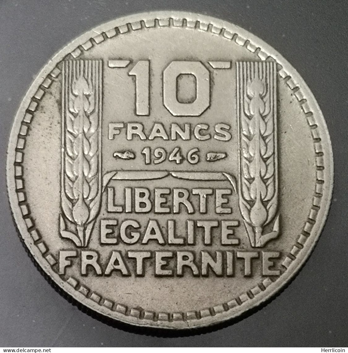 Monnaie France - 1946 Rameaux Courts- 10 Francs Turin Grosse Tête - 10 Francs