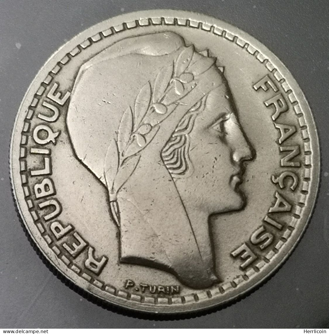 Monnaie France - 1946 Rameaux Courts- 10 Francs Turin Grosse Tête - 10 Francs