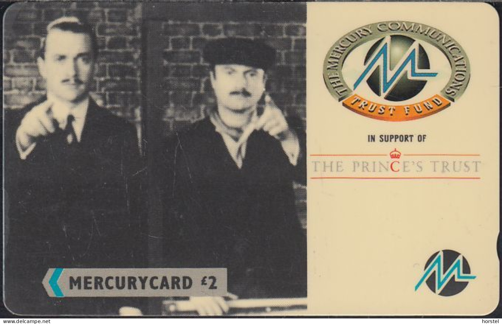 Mercury - MER245 Prince's Trust - Phil & Harry (2) - £2 - 26MERA - Mercury Communications & Paytelco