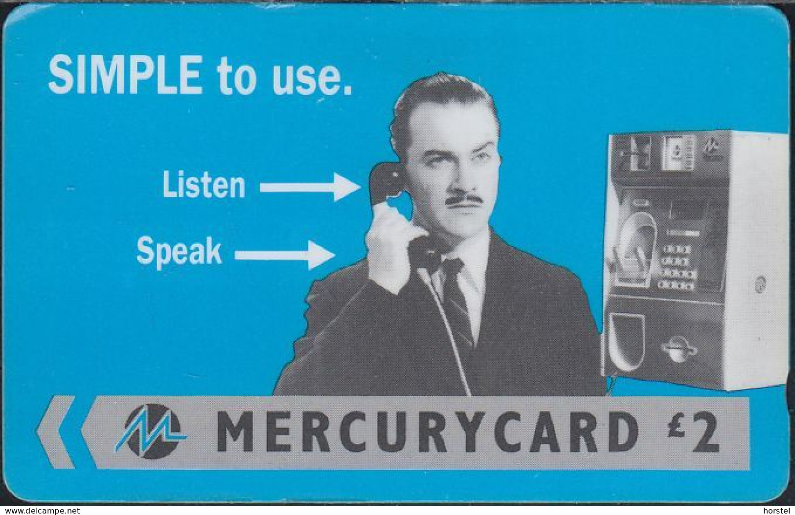 Mercury - MER412 Harry Enfield "Simple" (Reprint) - Phone - £2 - 33MERB - Mercury Communications & Paytelco