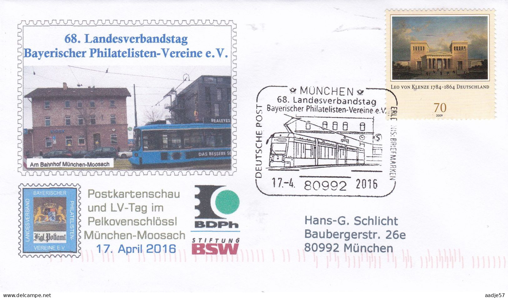 Germany Deutschland  68 Landesverbandstag Bayerische Phil Ver Am Bahnhof München - Moosach 17-04-2016 - Tramways