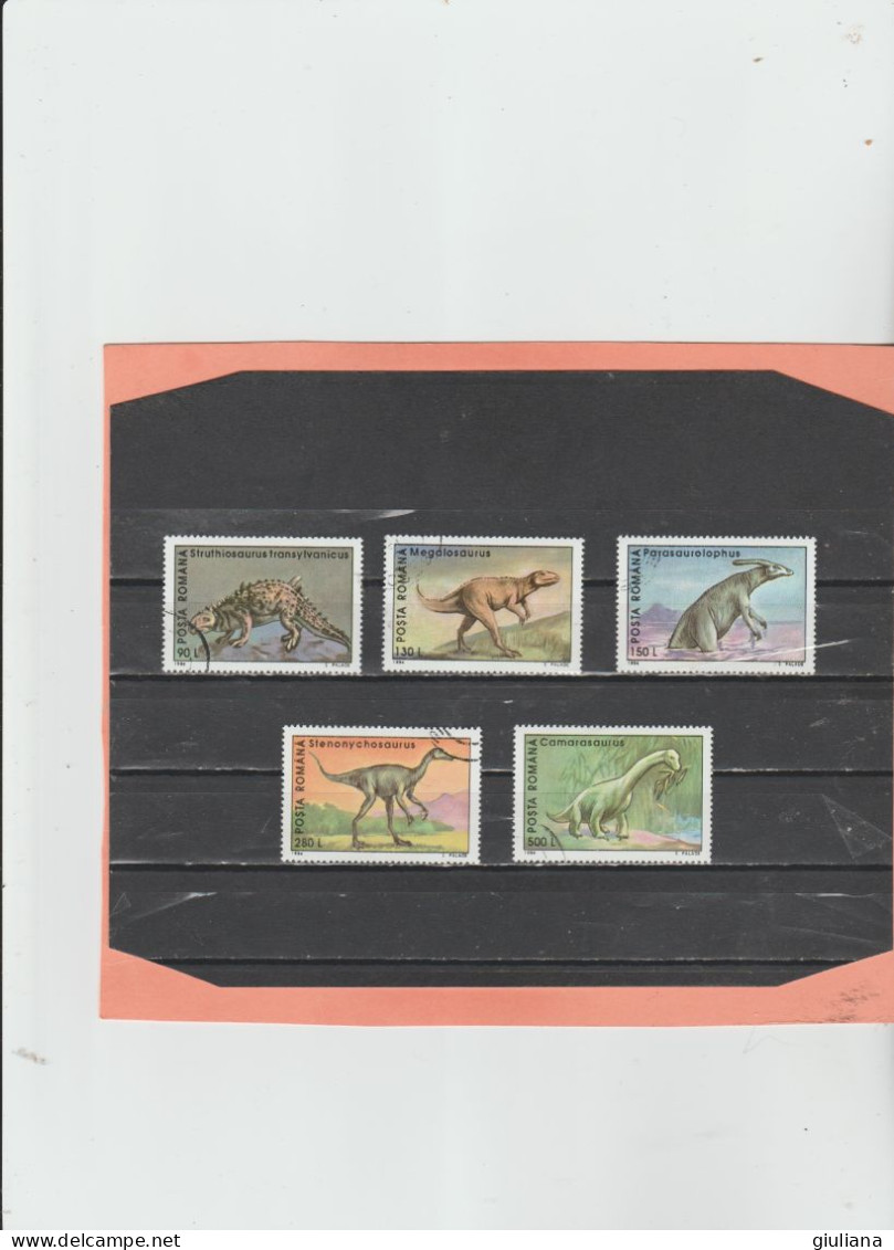 Romania 1994 - (YT) 4153/58 Used "Faune Prehistorique" - Serie Completa (manca 1 Valore) - Used Stamps