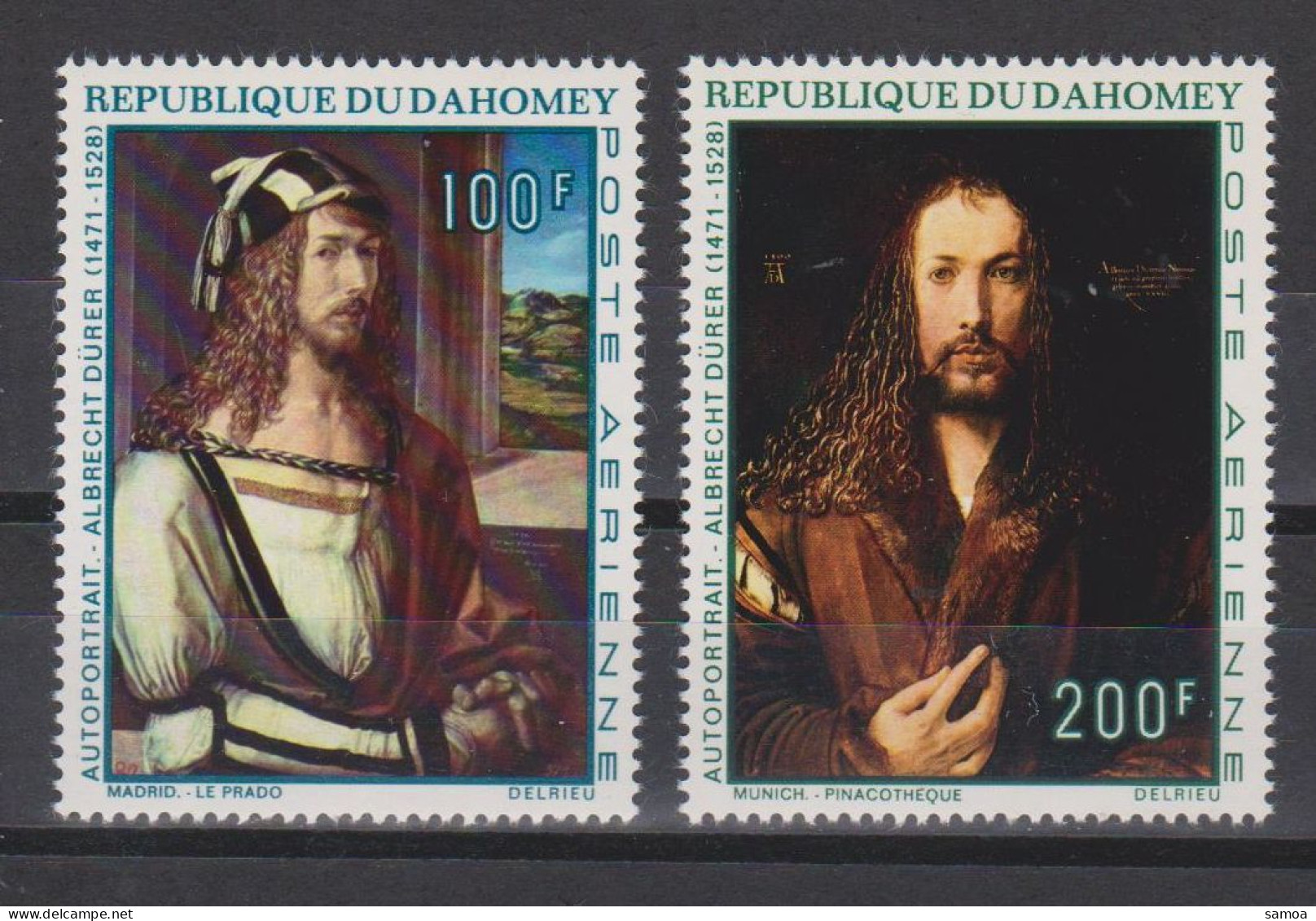 Dahomey 1971 PA 143-44 ** Tableaux Albrecht Dürer - Egée (Scarpanto)