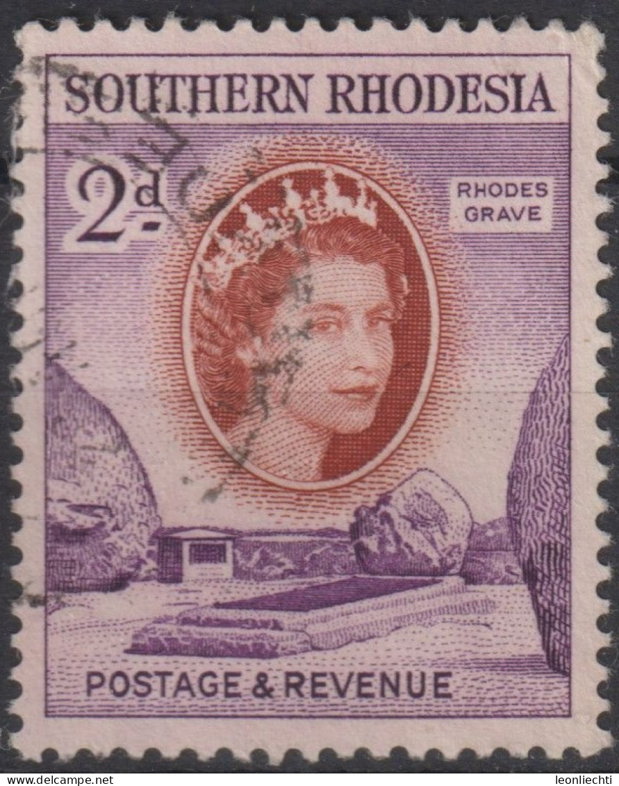 1953 Südrhodesien °Mi:GB-SR 82, Sn:GB-SR 83, Yt:GB-SR 81, Rhodes's Grave, Queen Elizabeth II Pictorials 1953-1954 - Southern Rhodesia (...-1964)