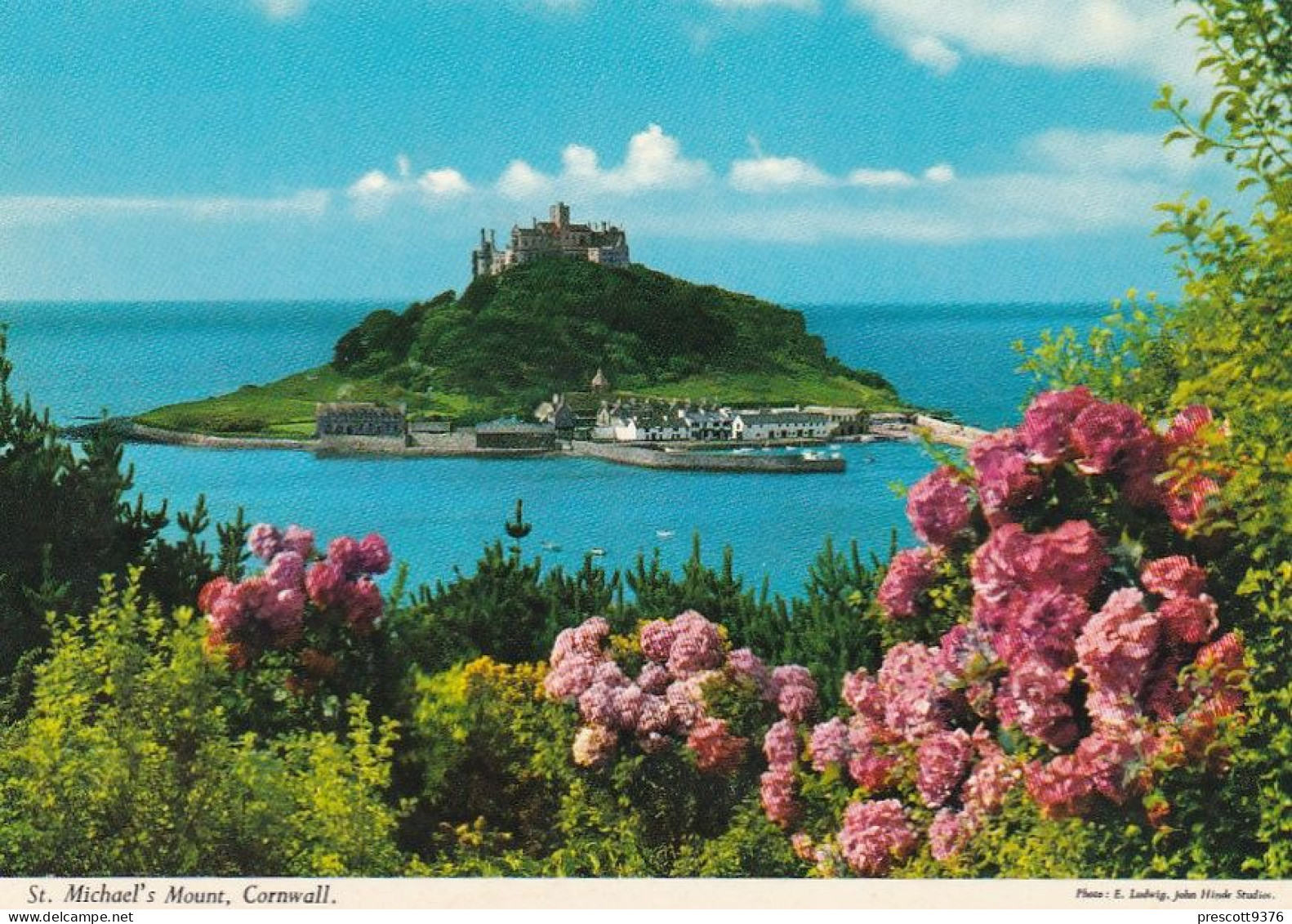 St Michaels Mount, Cornwall  - Unused Postcard - John Hinde - UK47 - St Michael's Mount