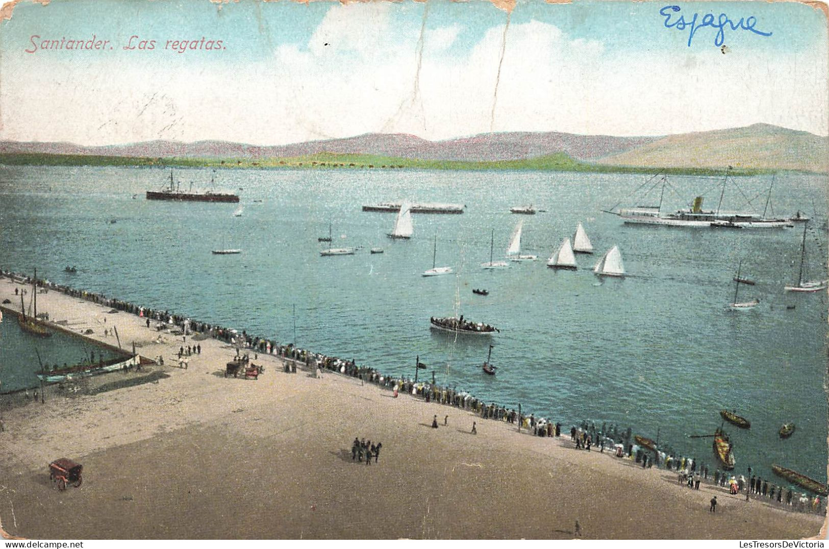 ESPAGNE - Santander - Las Regatas - Carte Postale Ancienne - Cantabria (Santander)