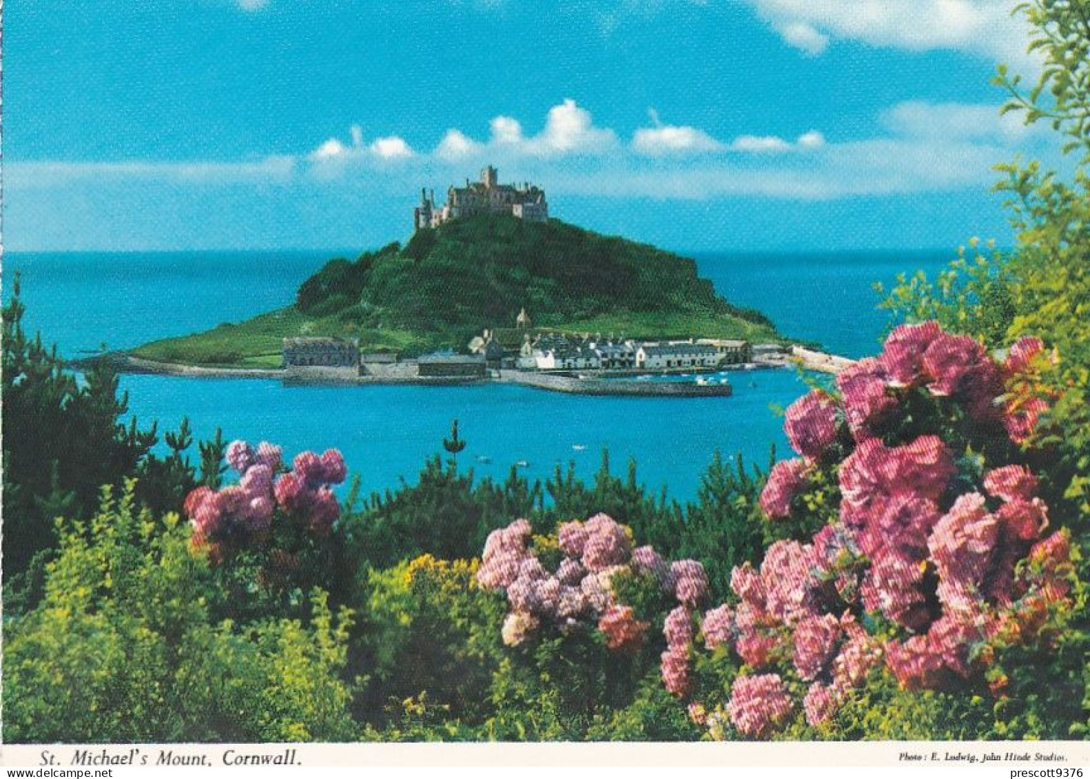 St Michaels Mount, Cornwall  - Unused Postcard - John Hinde - UK47 - St Michael's Mount