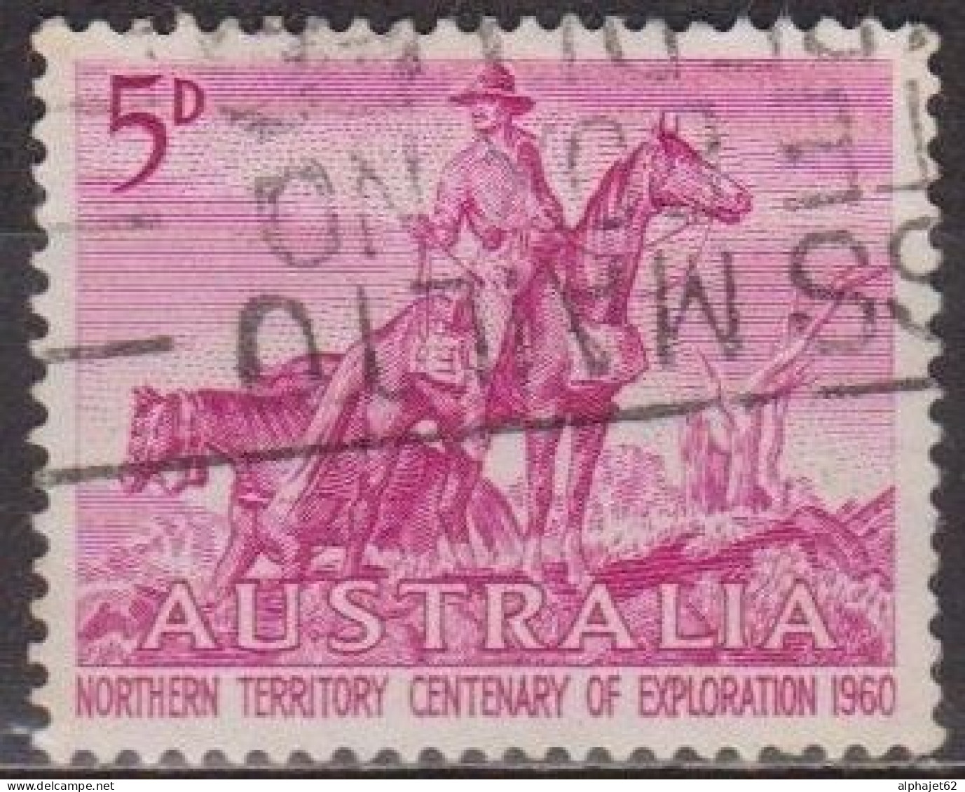 Exploration Du Nord - AUSTRALIE - Cavalier - N° 268 - 1960 - Used Stamps