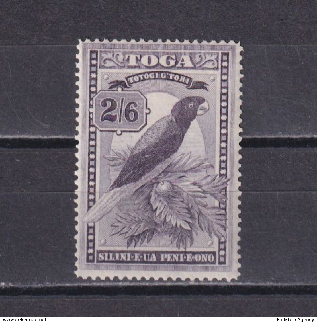 TONGA 1942, SG #81, CV £38, Wmk Mult Script CA, Birds, Parrots, MH - Tonga (...-1970)