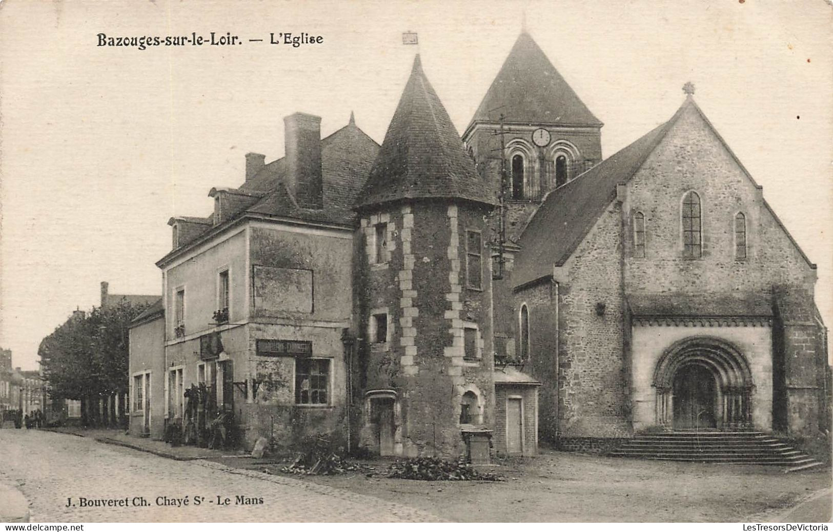 FRANCE - Bazouges Sur Le Loir - L'Eglise - J Bouveret Ch - Carte Postale Ancienne - Other & Unclassified