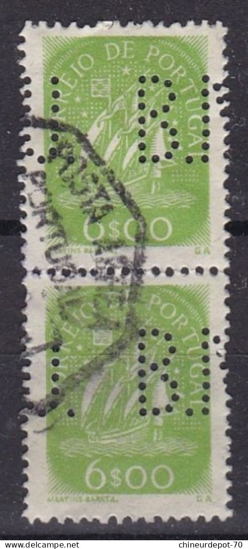 POSTA AEREA PORTUGAL PERFORE PERFORATION EN PAIRE - Andere & Zonder Classificatie