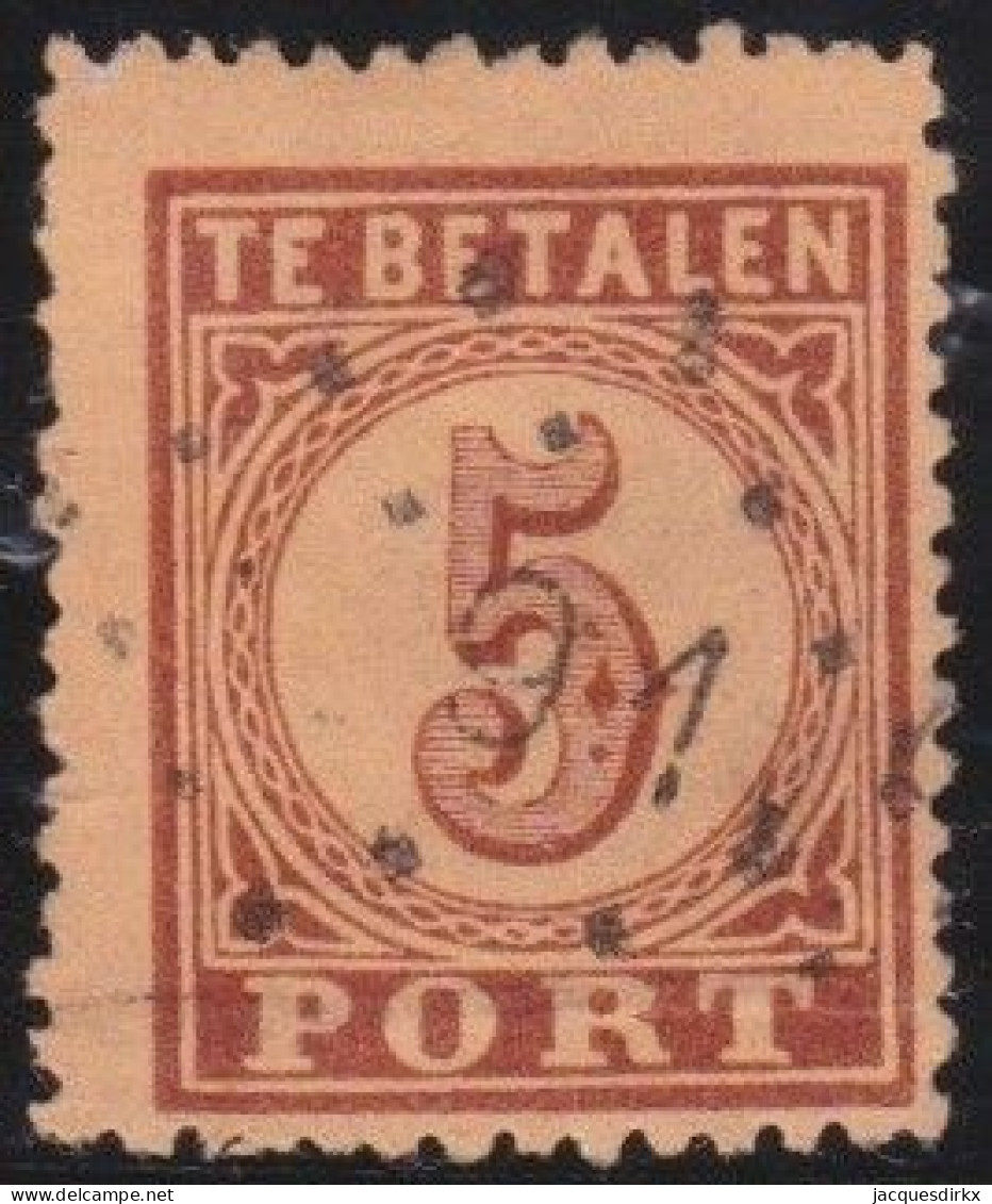 Nederland        .   NVPH     .   Porto  1    .   O  .   Gestempeld    .   /   .   Cancelled - Postage Due