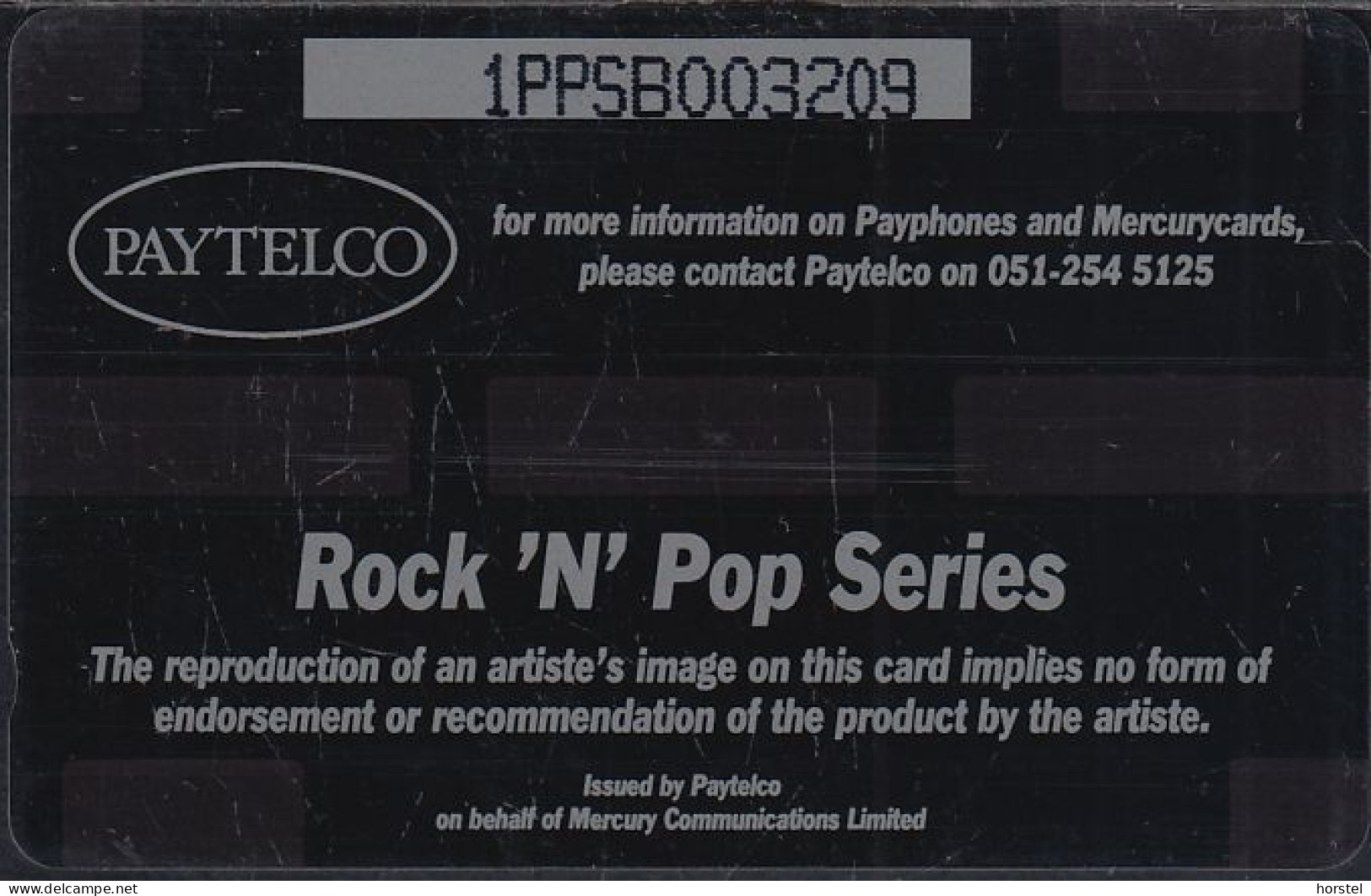 UK Paytelco Corporate: Pop Star Series - PYPS002 - Music - Jon Bon Jovi - £2 - 1PPSB - Mint - [ 4] Mercury Communications & Paytelco