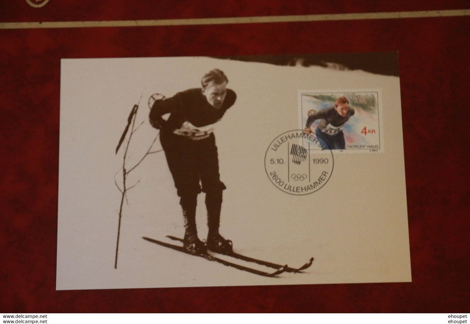 FDC LILLEHAMMER 5 OCTOBRE 1990 THORLEIF HAUG - Winter 1994: Lillehammer