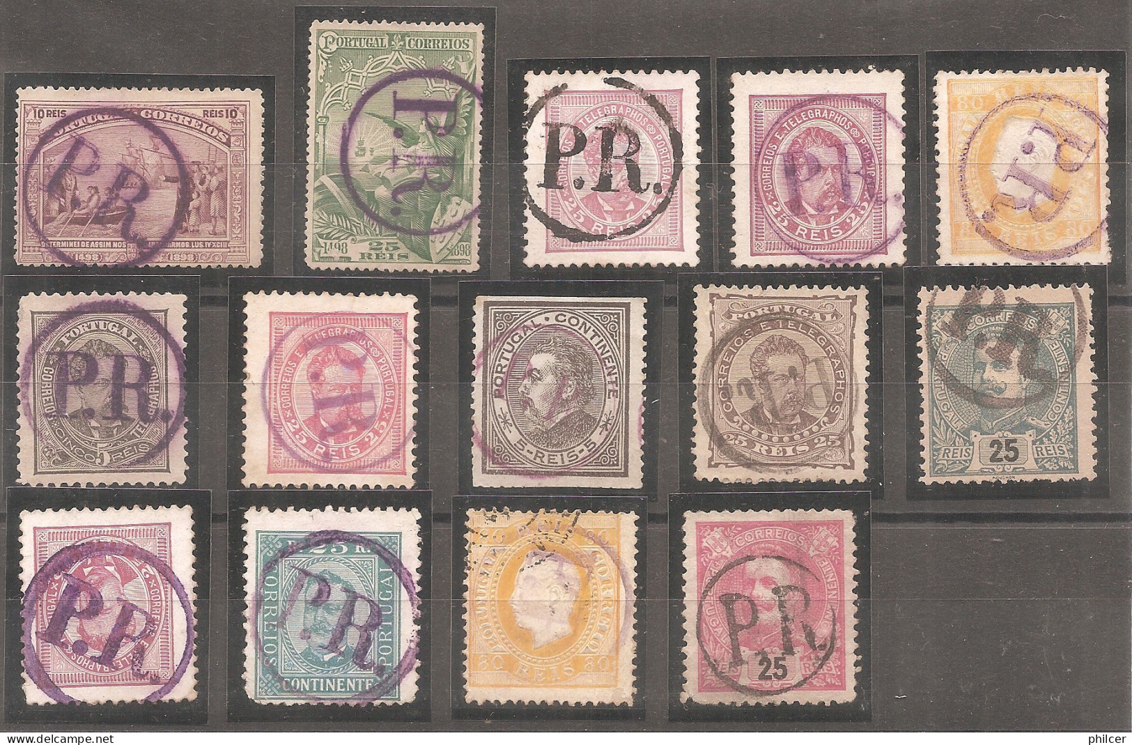 Portugal, 1882..., Marcofilia, "PR", Used - Oblitérés