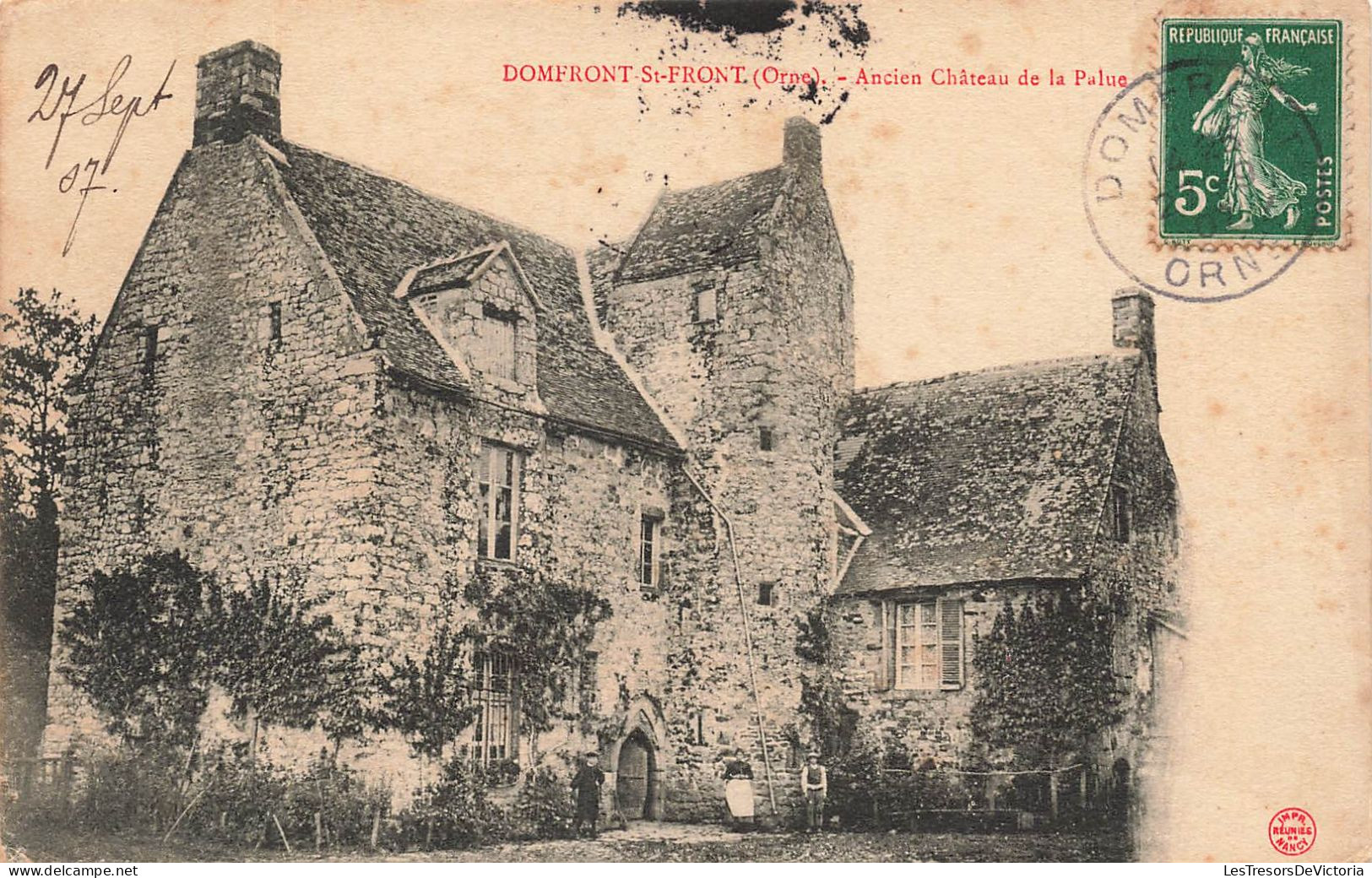 FRANCE - Domfront St Front - Ancien Château De La Palue - Carte Postale Ancienne - Domfront