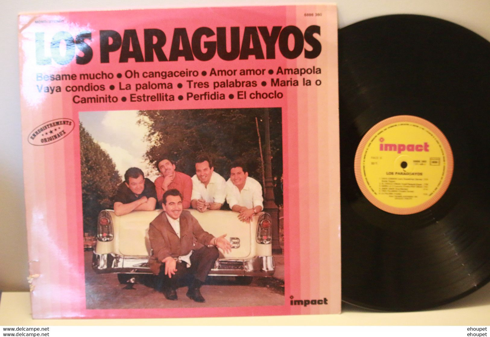 LOS PÄRAGUAYOS ENREGISTREMENT ORIGINAUX .DISQUE IMPACT - World Music