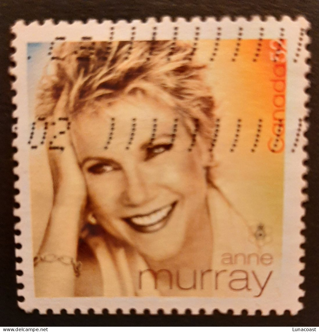 Canada 2007  USED Sc 2221c   52c From Souvenir Sheet, Recording Artists, Anne Murray, PERF. - Oblitérés