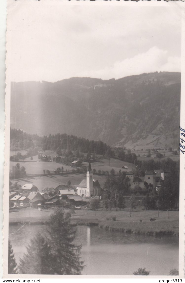 E1789) GOLDEGG - Sehr Schöne Alte FOTO AK - Kirche Häuser Am Wasser - Goldegg