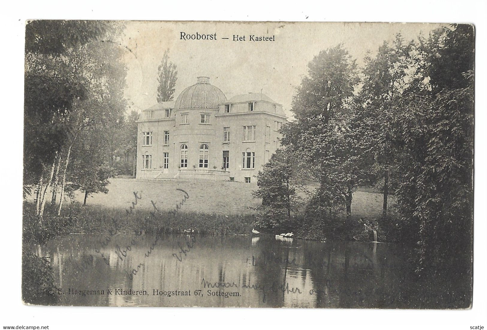 Rooborst   -   Roborst.   -   Het Kasteel.   -   1905   Sottegem   Naar   Gent - Zwalm