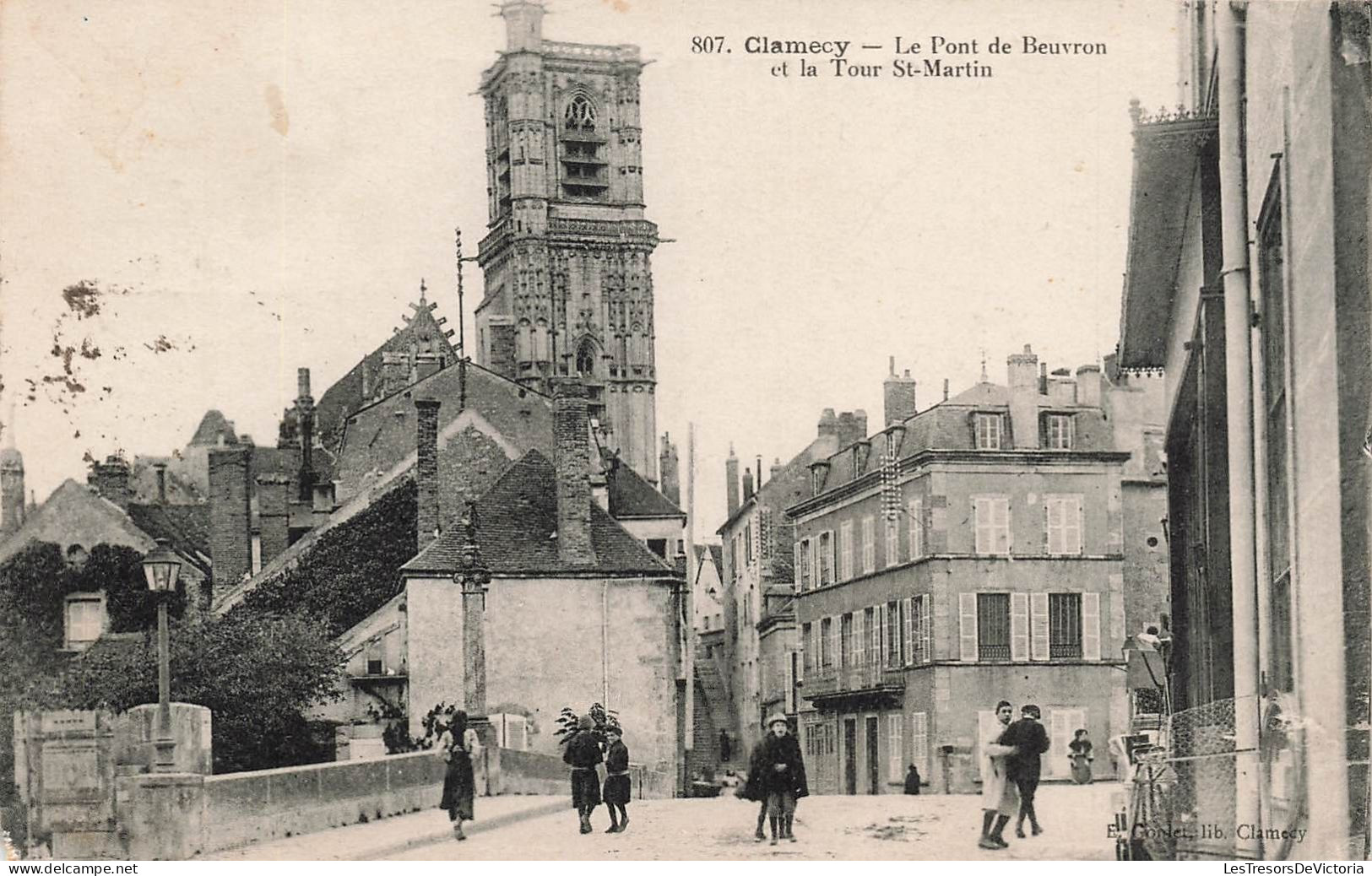 FRANCE - Clamecy - Le Pont De Beuvron Et La Tour Saint Martin - Carte Postale Ancienne - Clamecy