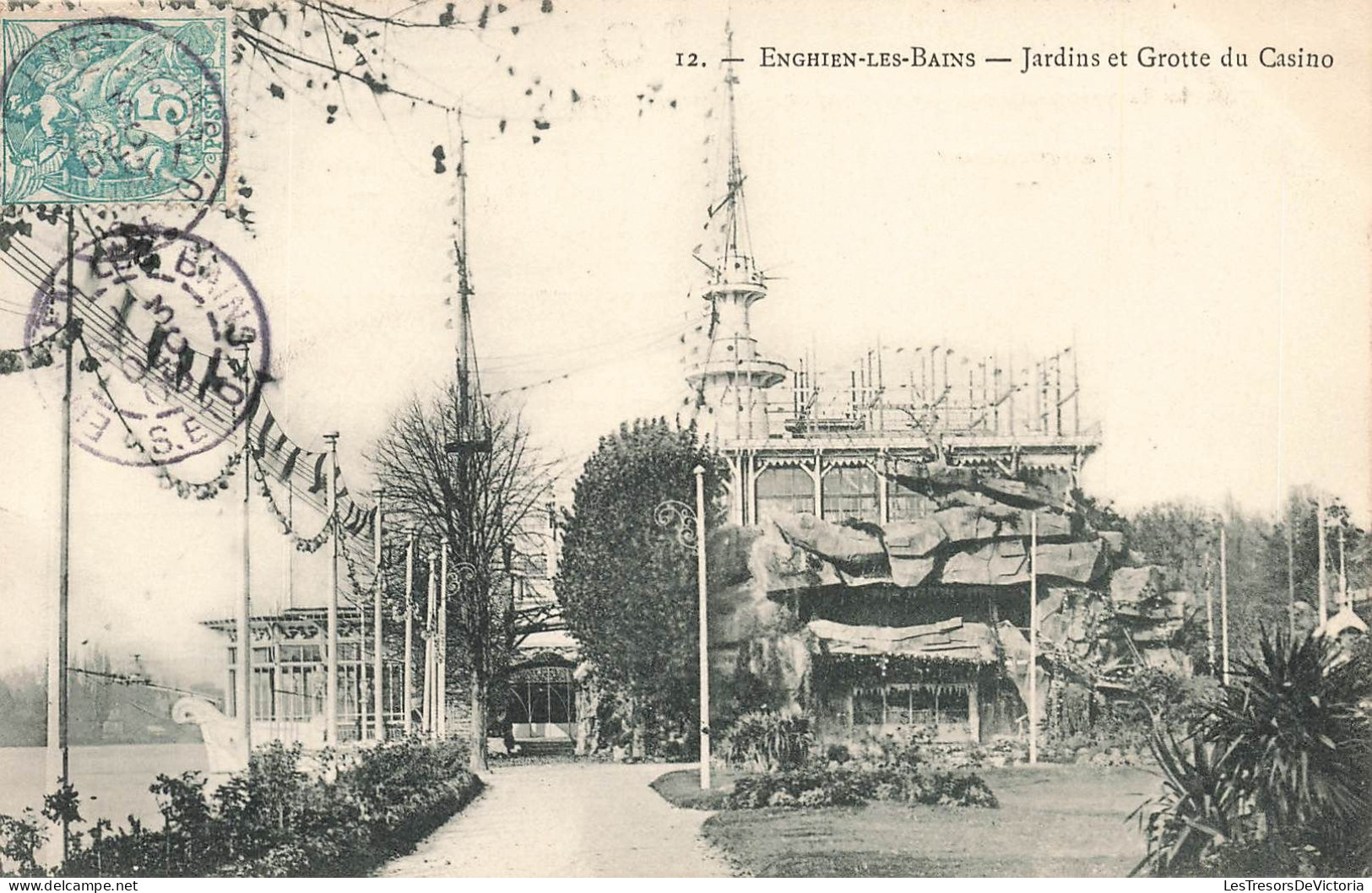 FRANCE - Enghien Les Bains - Jardins Et Grotte Du Casino - Carte Postale Ancienne - Other & Unclassified