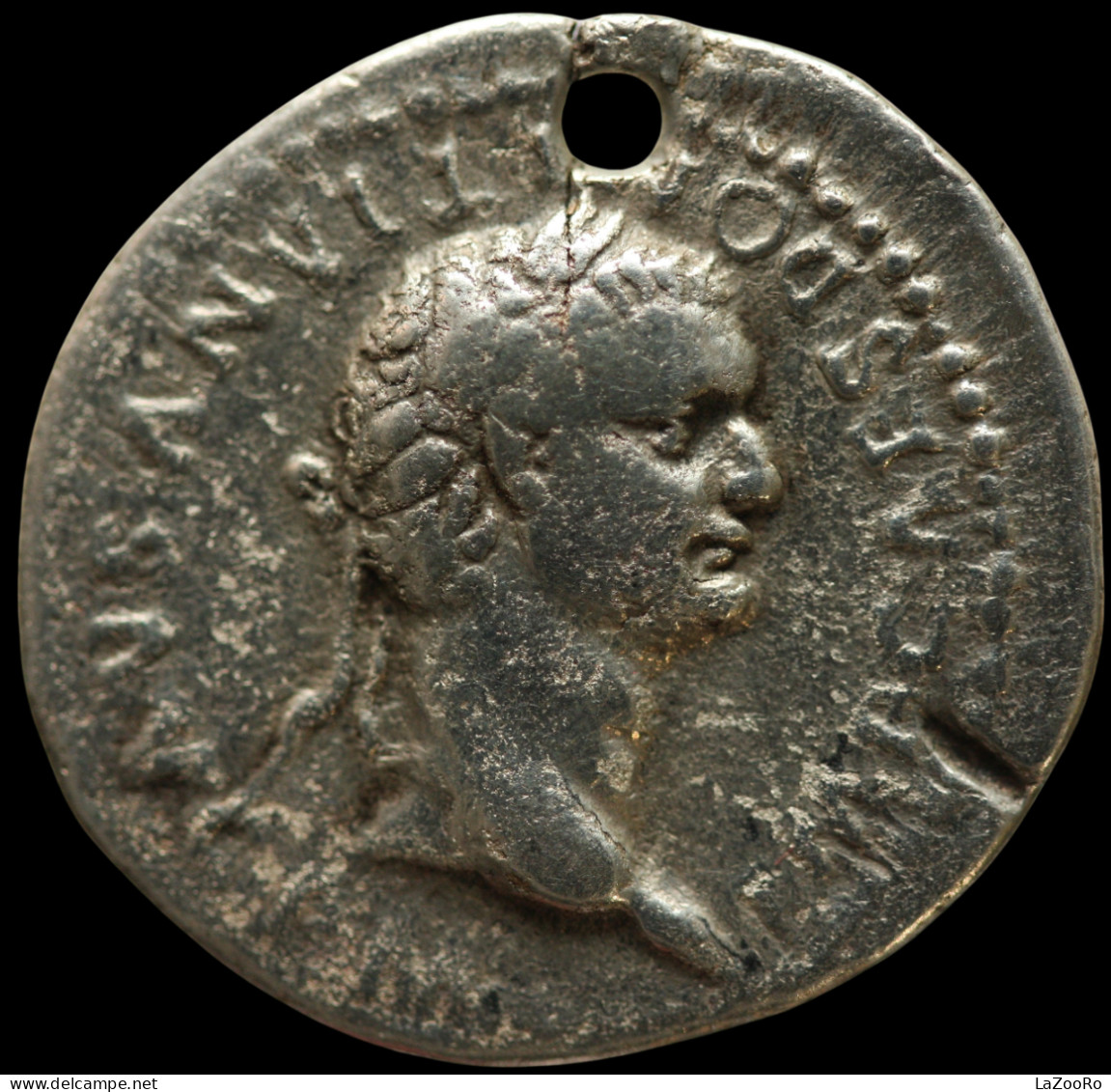 LaZooRo: Roman Empire - AR Denarius Of Domitian As Caesar (81-96 AD), Fortuna, Ex Antique Jewellery - La Dinastia Flavia (69 / 96)