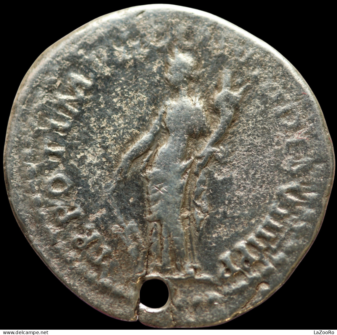 LaZooRo: Roman Empire - AR Denarius Of Domitian As Caesar (81-96 AD), Fortuna, Ex Antique Jewellery - The Flavians (69 AD Tot 96 AD)