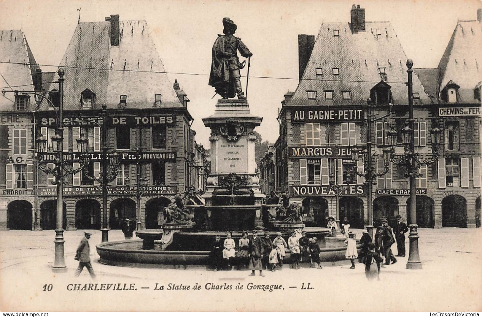 FRANCE - Charleville - La Statue De Charles De Gonzague - LL - Carte Postale Ancienne - Charleville