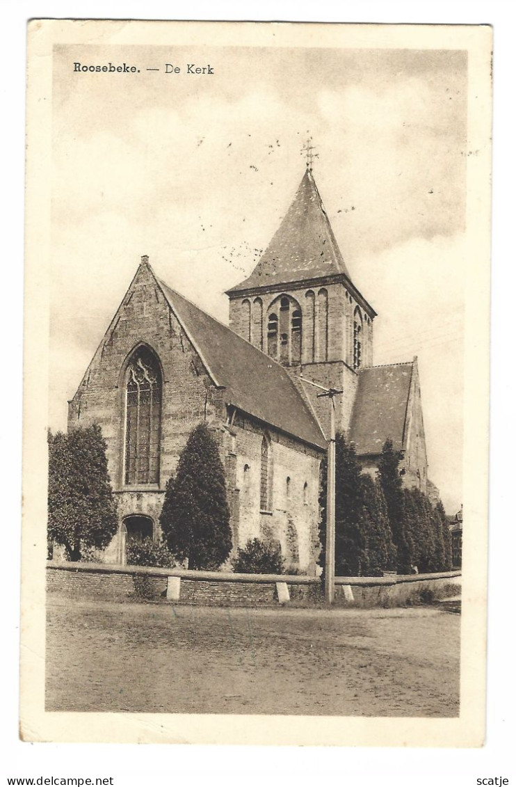 Roosebeke   -   De Kerk. -   Roozebeke-aan-Zwalm   -   1951   Zottegem   Naar   Melden - Zwalm