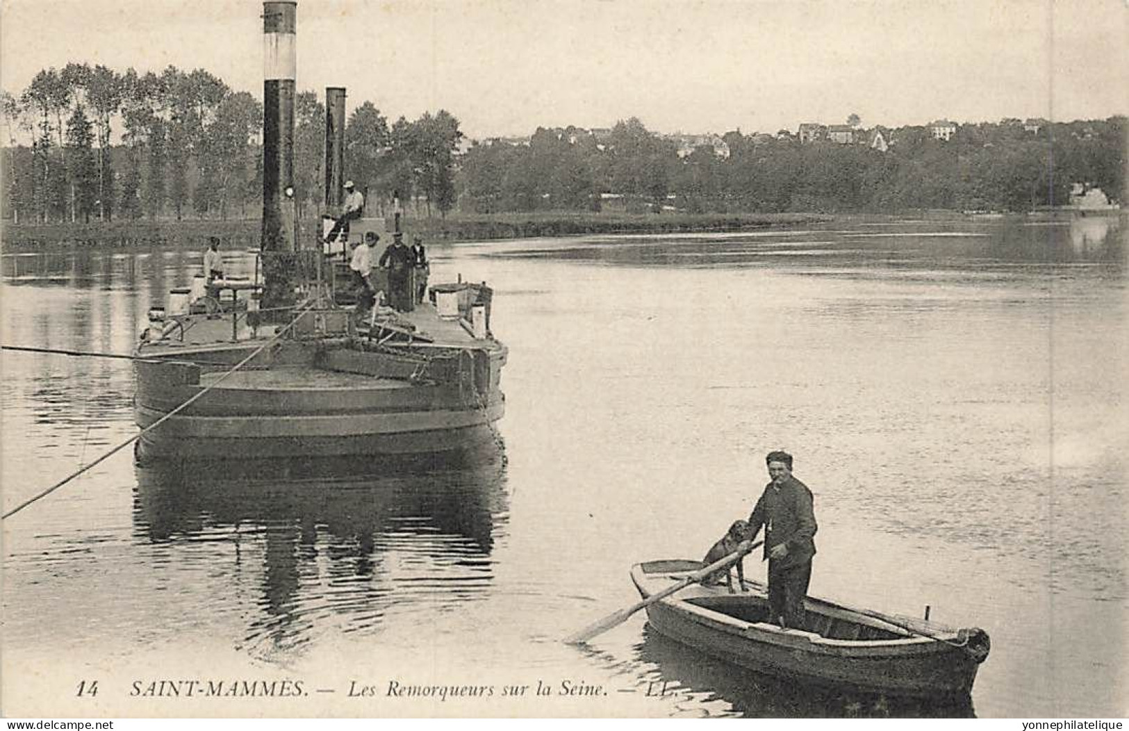 77 - SEINE ET MARNE - SAINT-MAMMÈS - Les Remorqueurs Sur La Seine - Péniche - 10919 - Saint Mammes