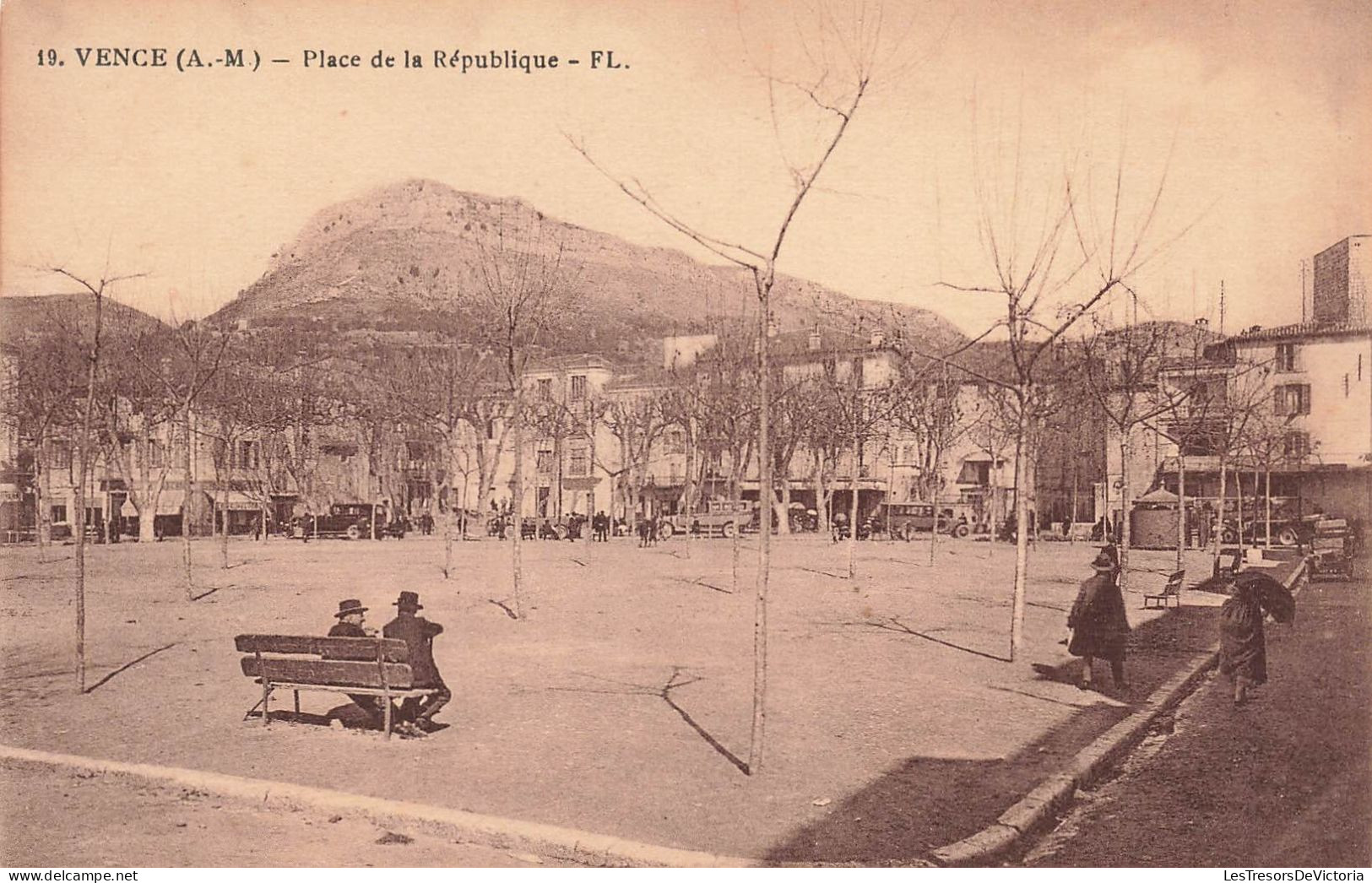 FRANCE - Vence - AM - Place De La République - Carte Postale Ancienne - Vence