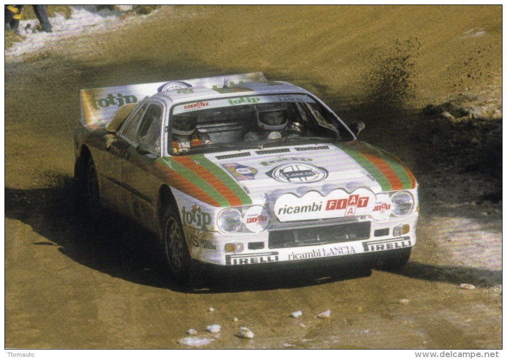 Lancia 037 -  Miki Biasion/Siviero - Rallye Costa Brava 1983  -  15x10cms PHOTO - Rallyes