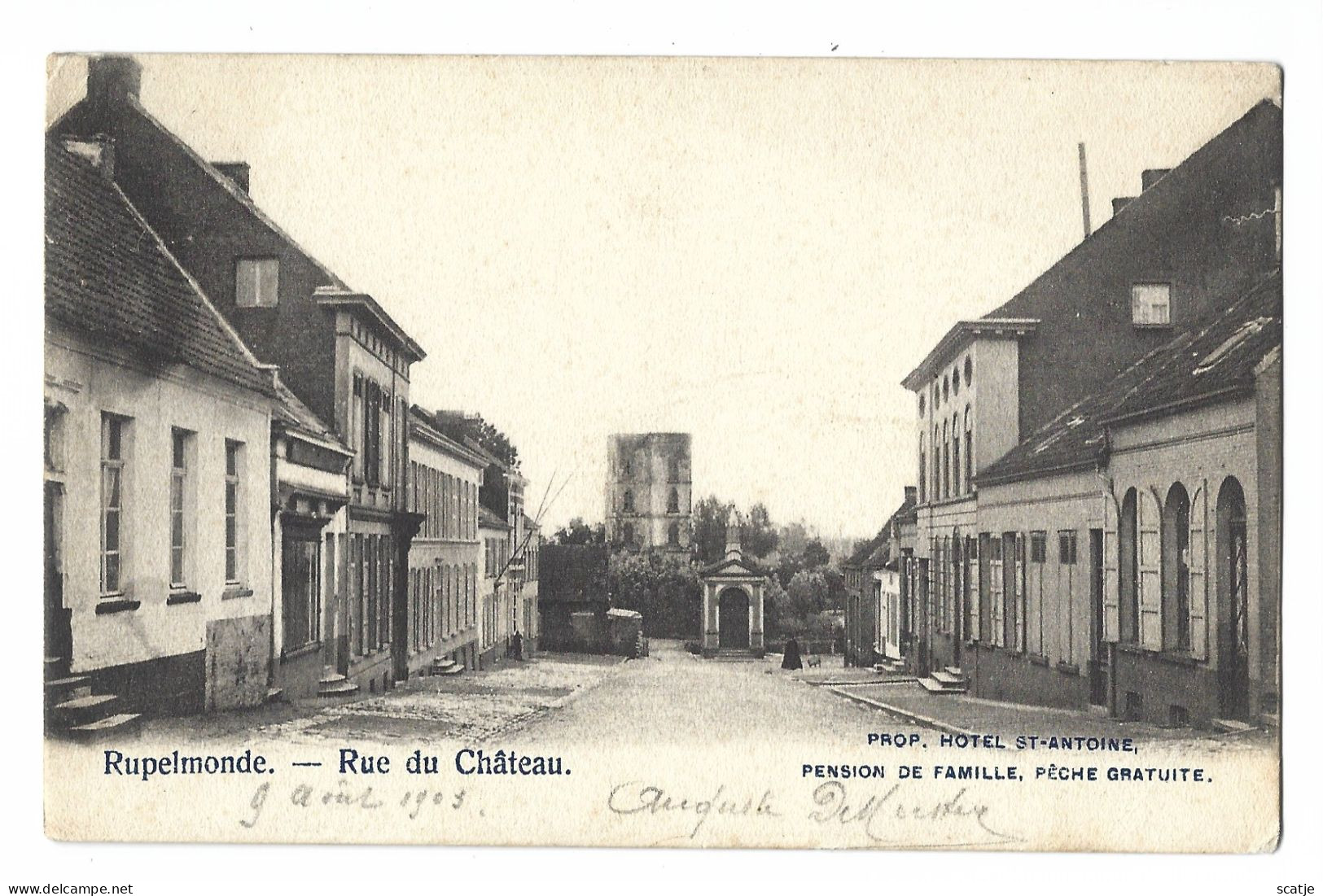 Rupelmonde.   -   Rue Du Château.   -   1903   Naar   Oudenaarde - Kruibeke