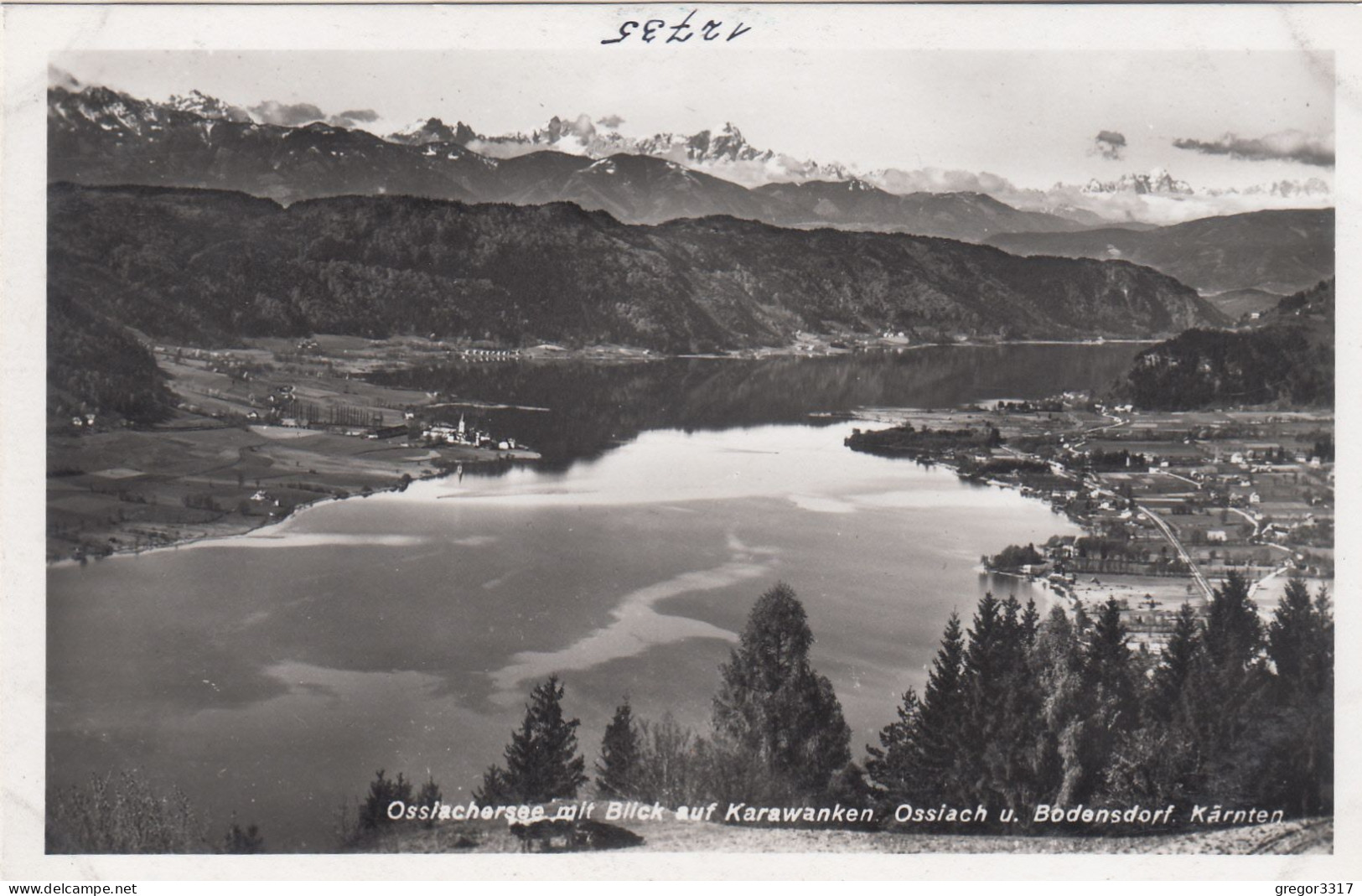 E1823) OSSIACHERSEE - Kärnten - Blick Auf Karawanken - Ossiach U. Bodensdorf ALT FOTO AK - Ossiachersee-Orte