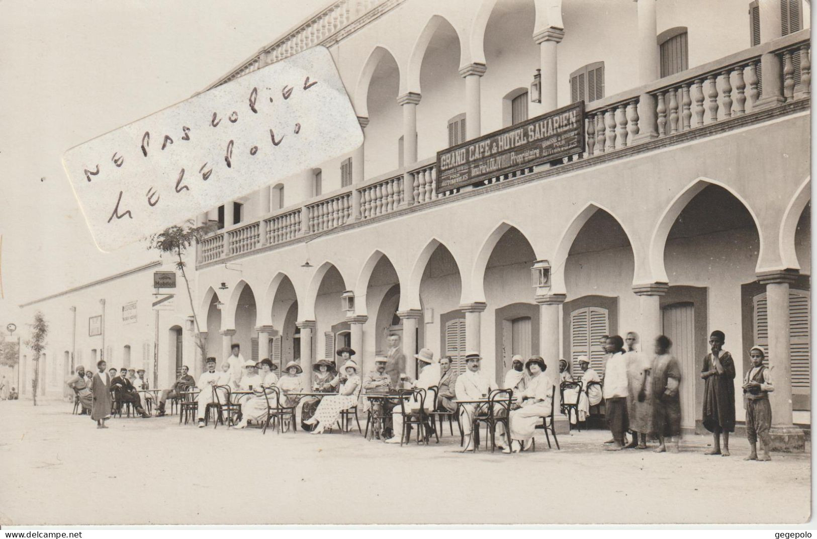 LAGHOUAT - Grand Café Et Hôtel Saharien ( Carte Photo ) - Laghouat