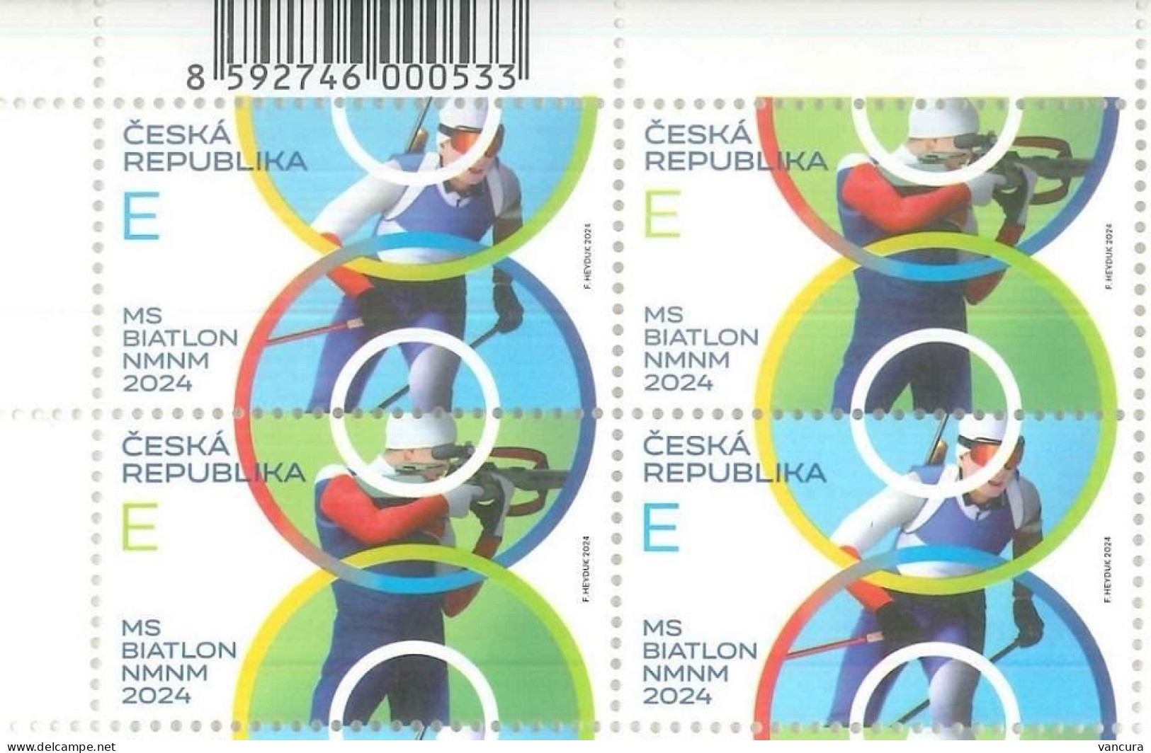 ** 1241 - 2 Czech Republic  Biathlon Championship 2024 - Unused Stamps