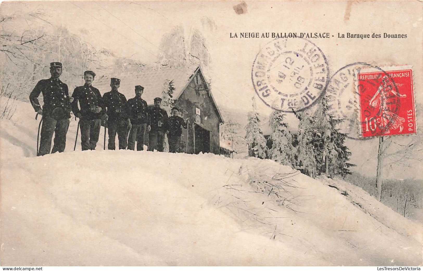 FRANCE - La Neige Au Pays D'Alsace - La Baraque Des Douanes - Carte Postale Ancienne - Alsace