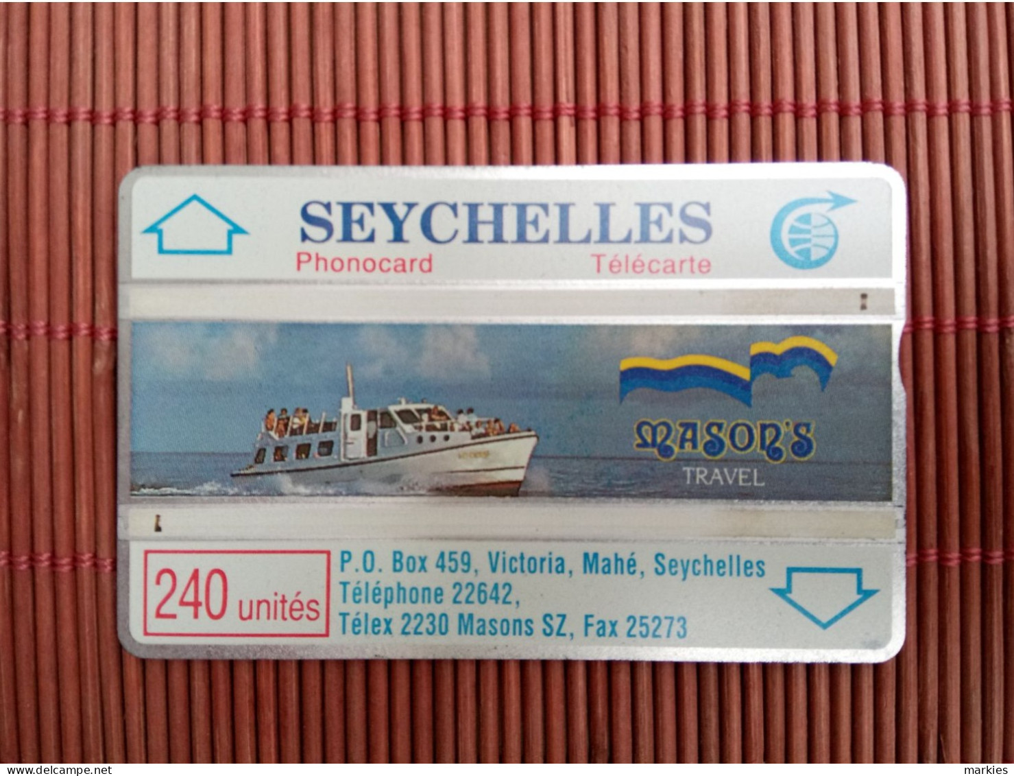 Landis & Gye 011 E Seychelles Boat Used Rare - Falkland Islands