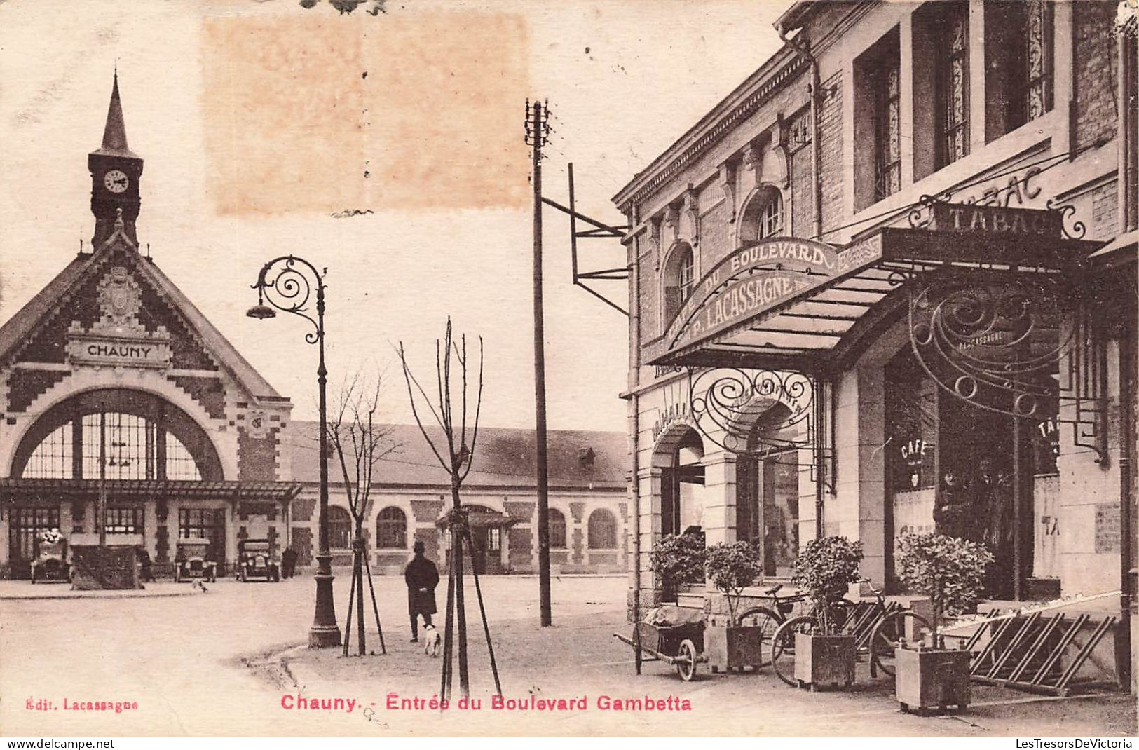 FRANCE - Chauny - Entrée Du Boulevard Gambetta - Carte Postale Ancienne - Chauny