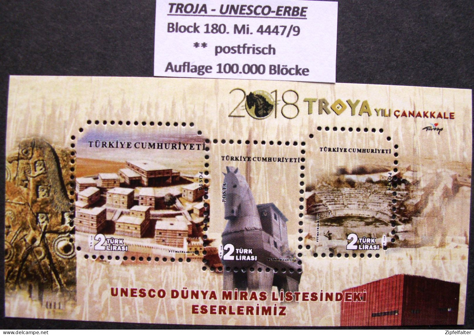 Große Sammlung Blöcke der Türkei von 1956-2020 mit vielen seltenen Kleinauflagen. 73 verschiedene Blöcke ** postfrisch.